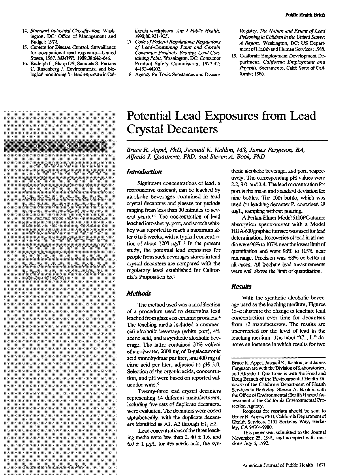 american journal of public health paid article