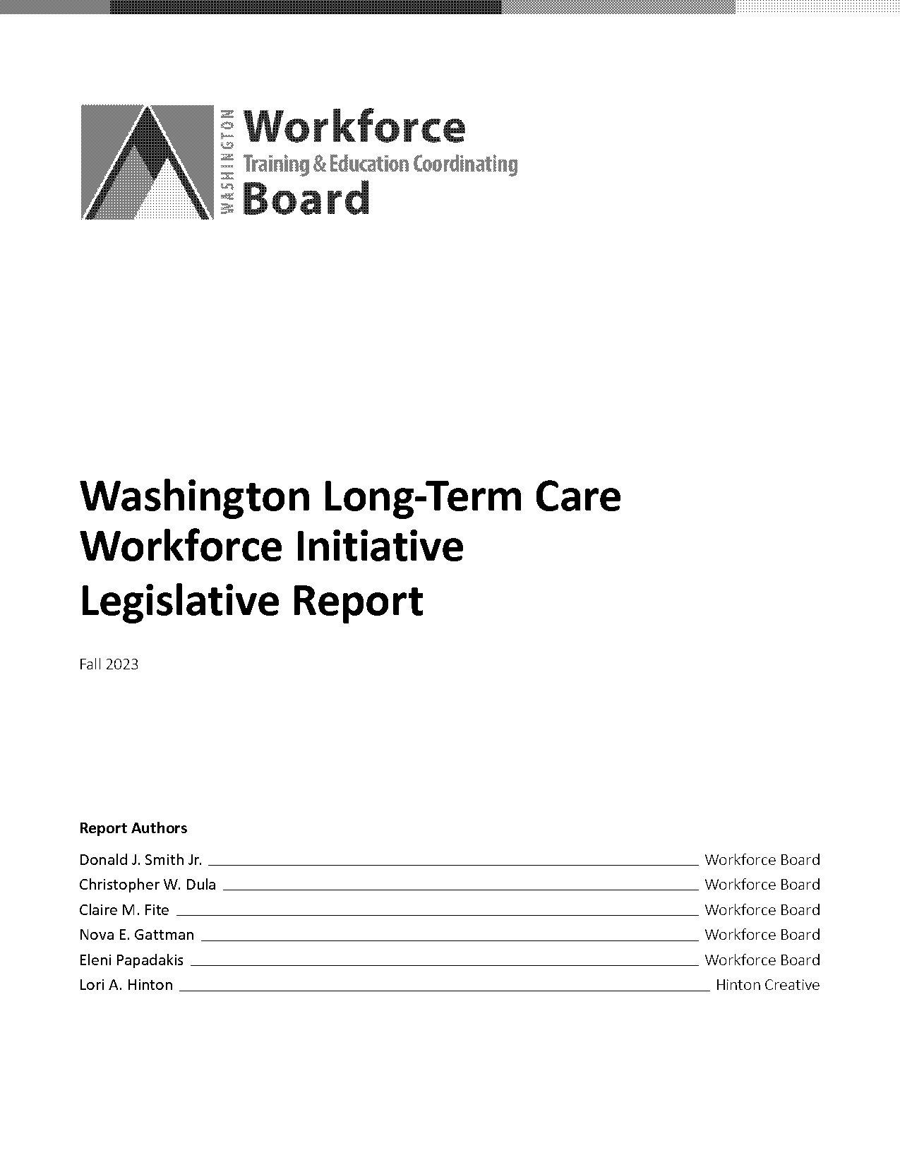 how long term care from washoington state