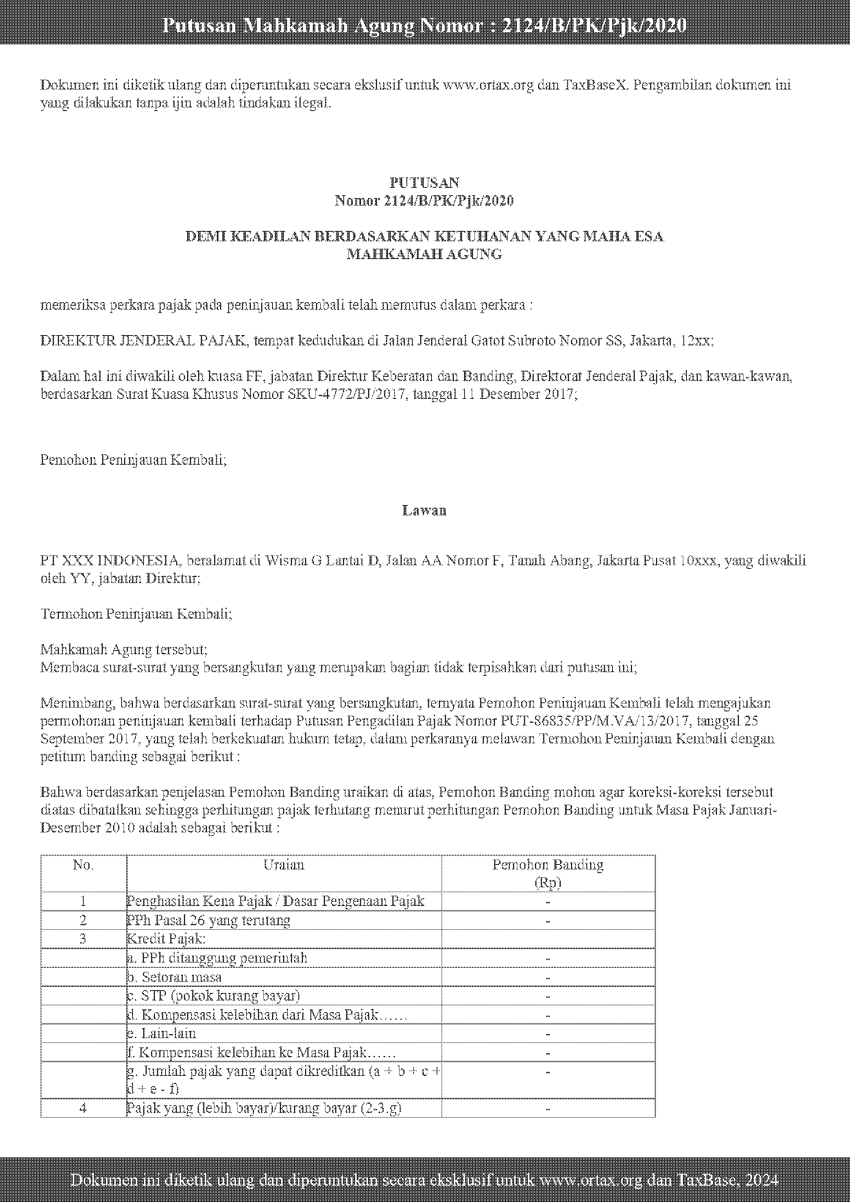 tax treaty indonesia amerika ortax