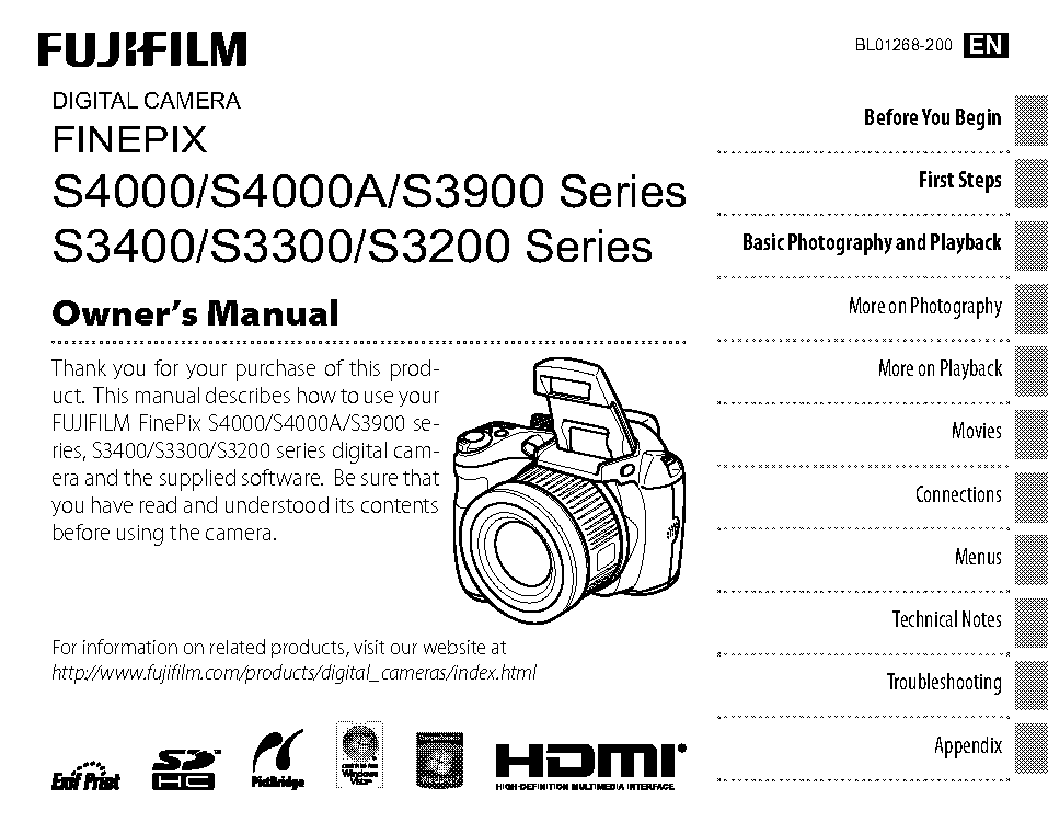 fujifilm camera manuals free