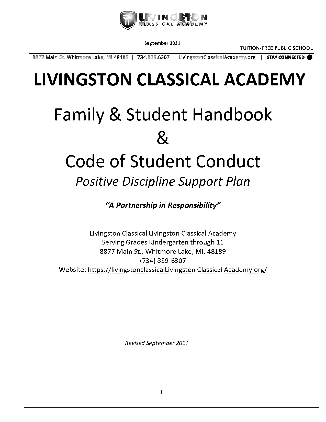 classical high school handbook