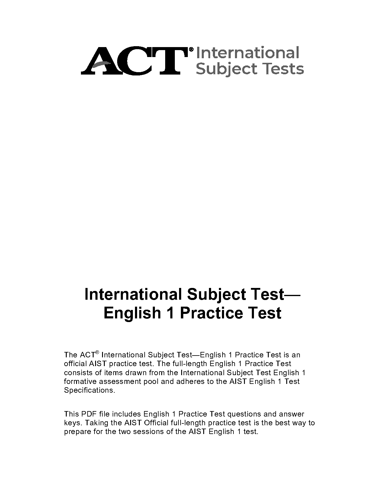 act english practice pdf