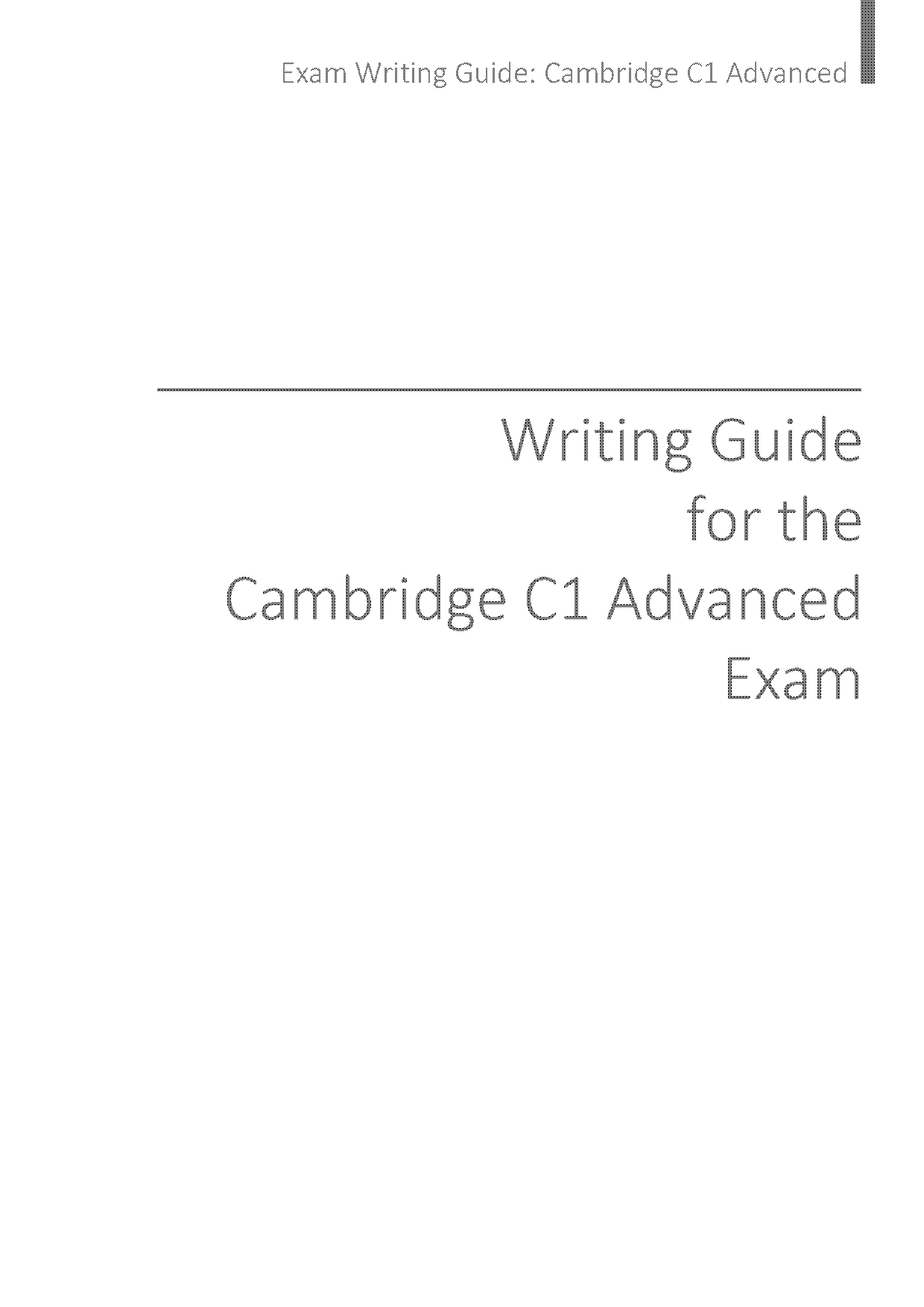 how to write a review cambridge cae