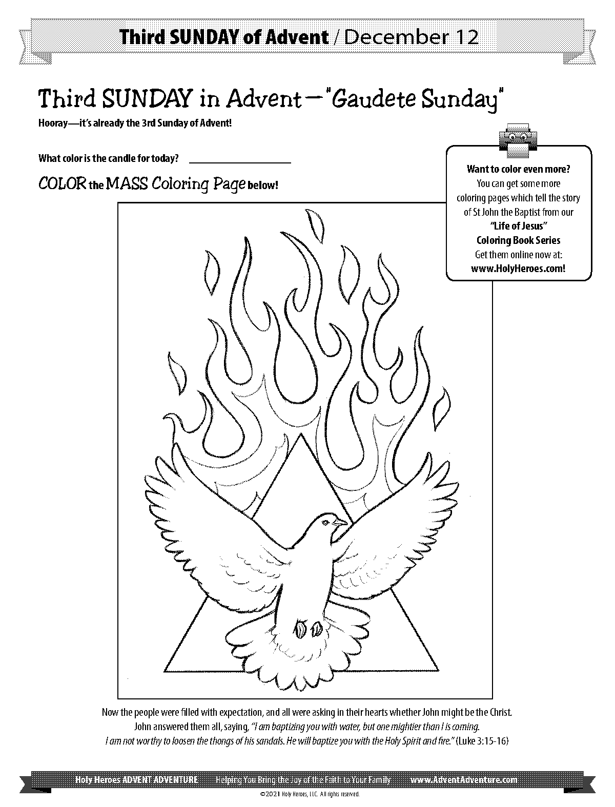 advent wreath free worksheet