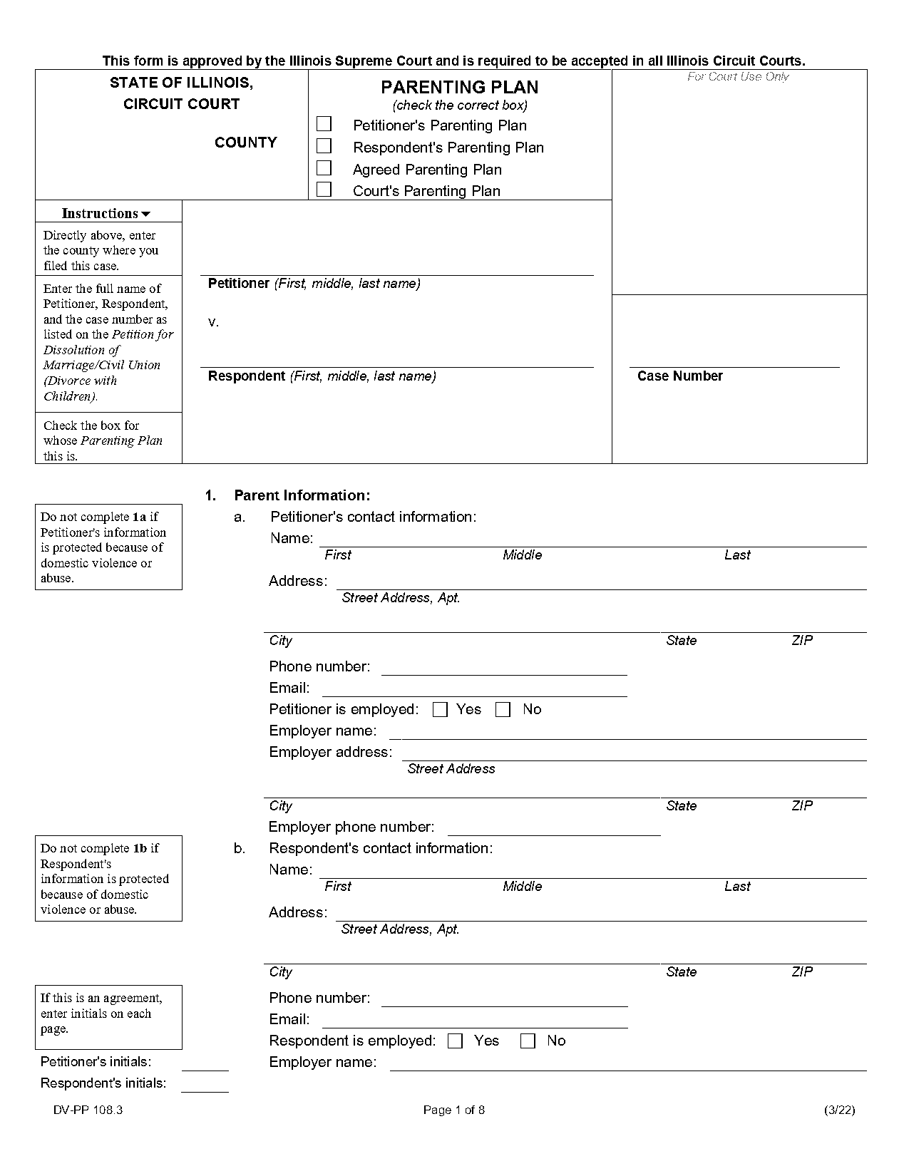 sample civil complaint form mchenry county