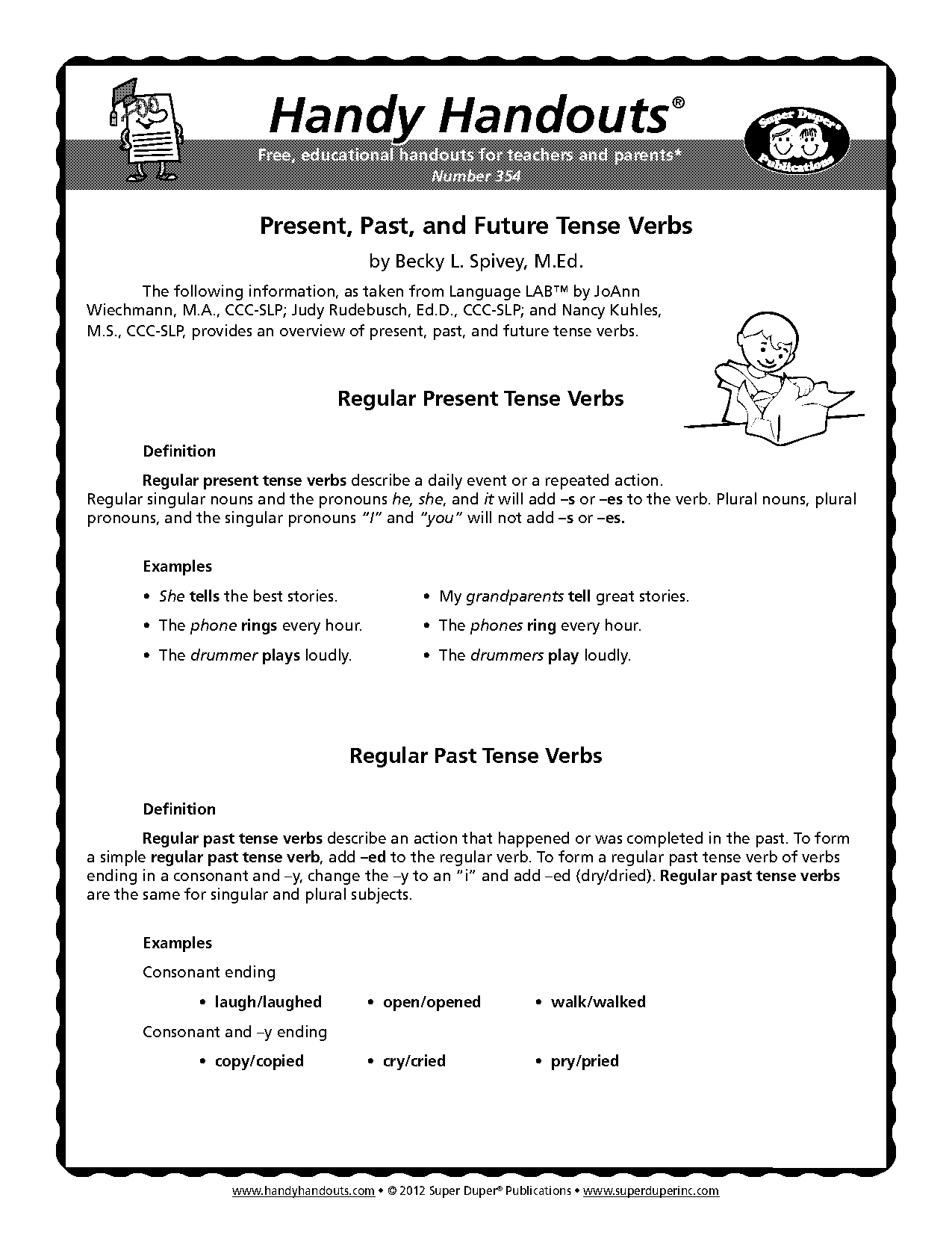 past and present and future tense list