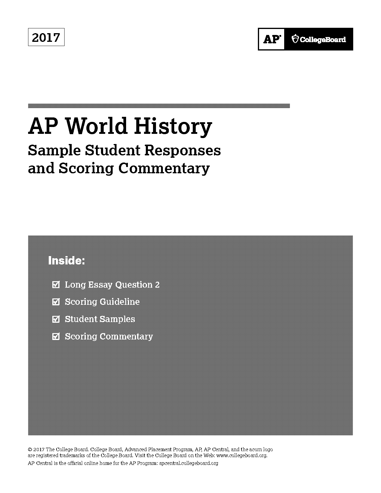 ap world long essay examples