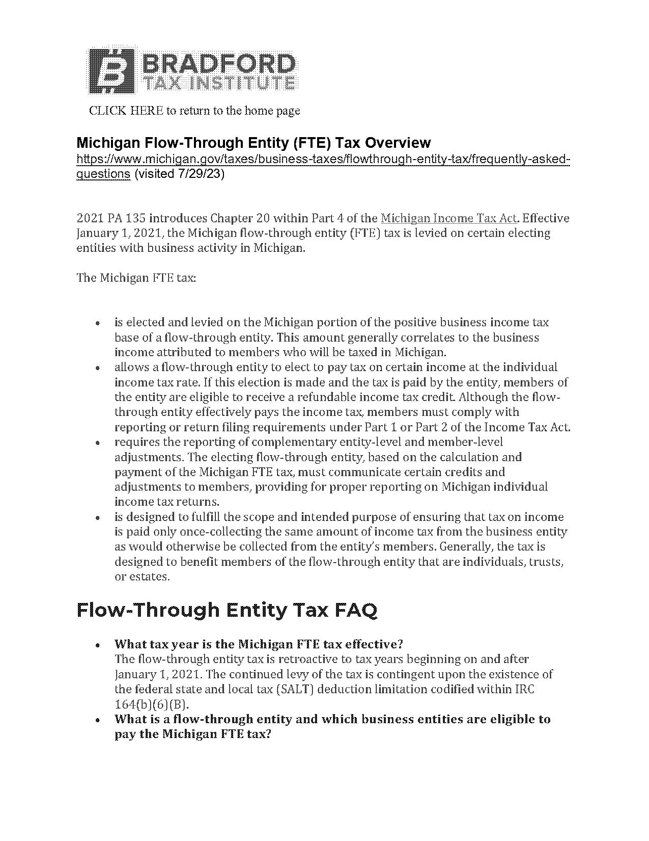 michigan estimated tax payment penalty