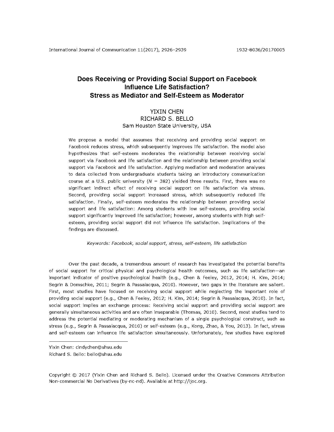 stress reduces life satisfaction