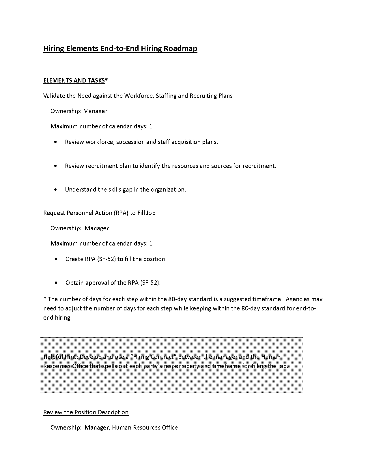 recruitment procedure in maximum research evaluation