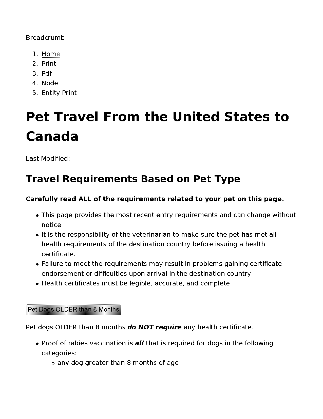 us entrance requirements canada