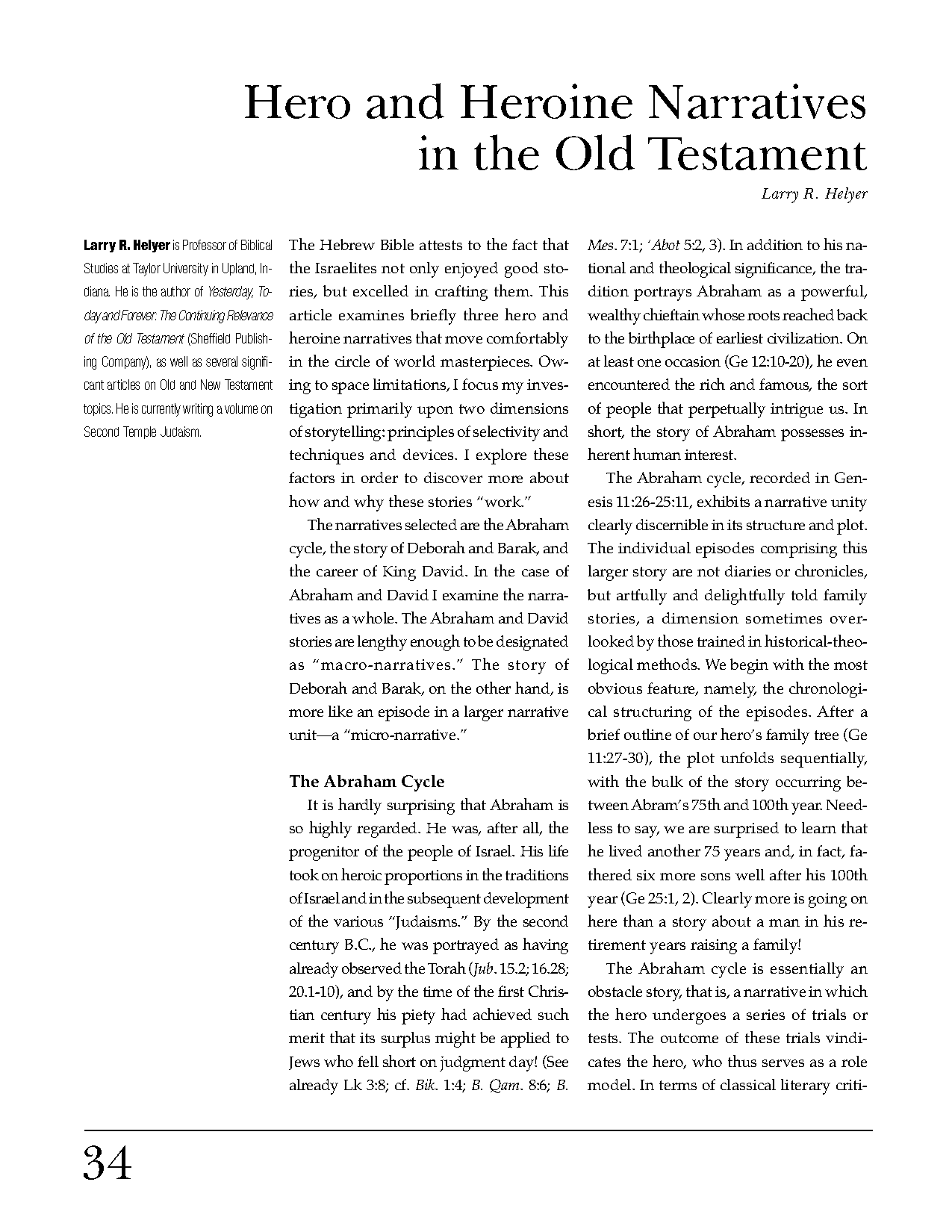 old testament list of stories