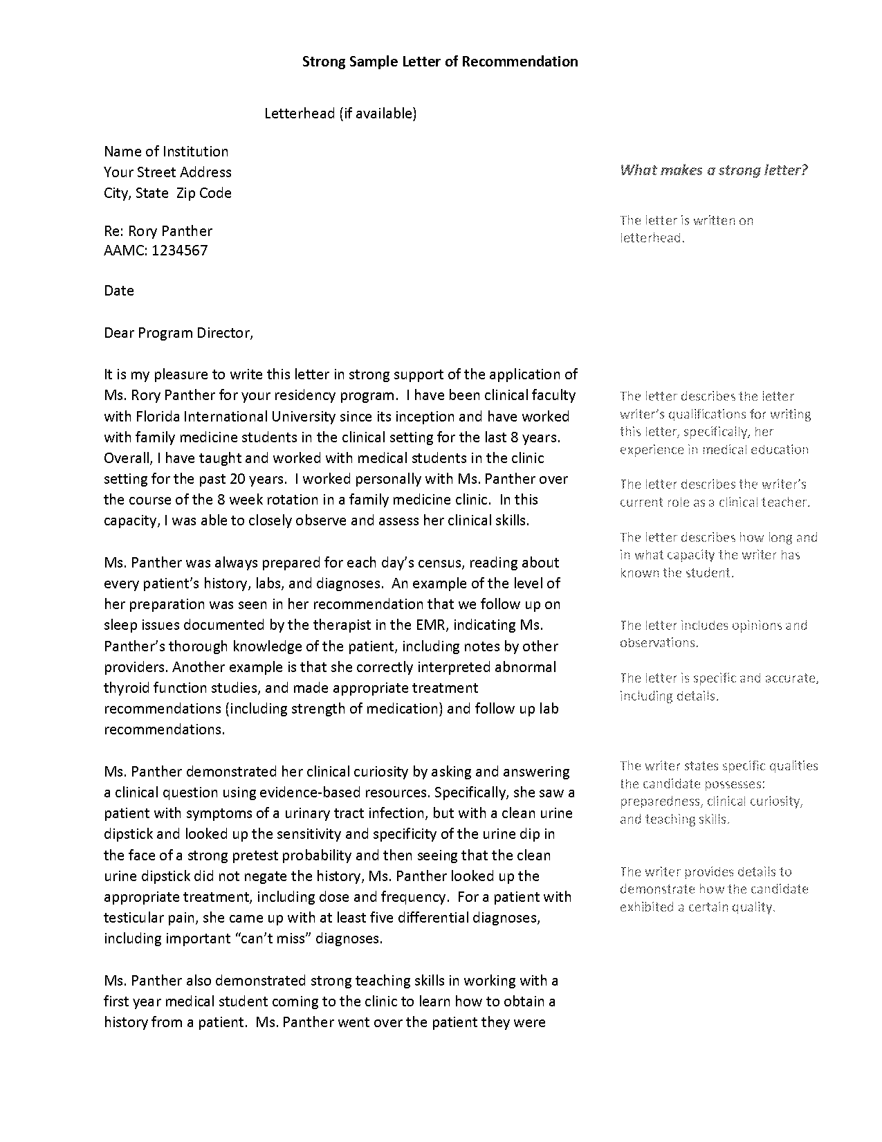 eras fellowship application letter of recommendation