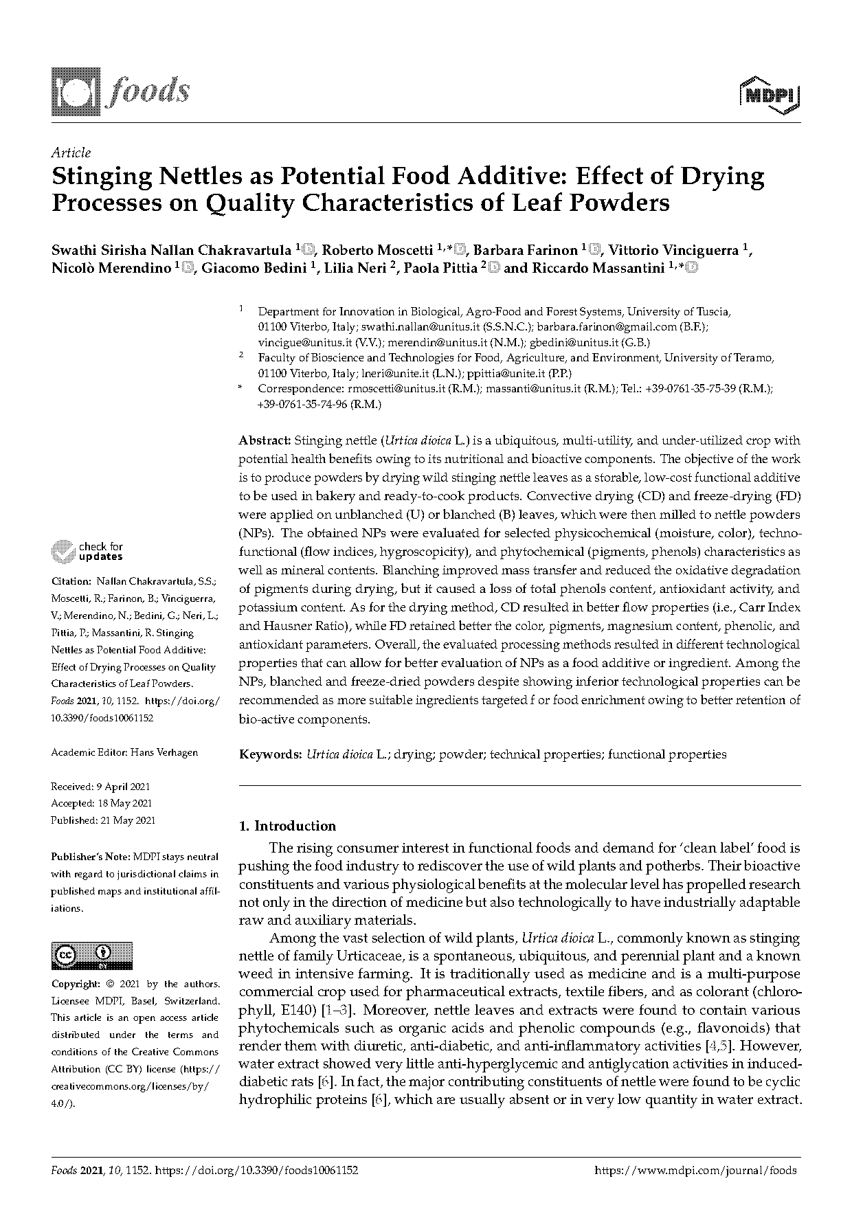 oven dried vs freeze dried banana powder physical properties