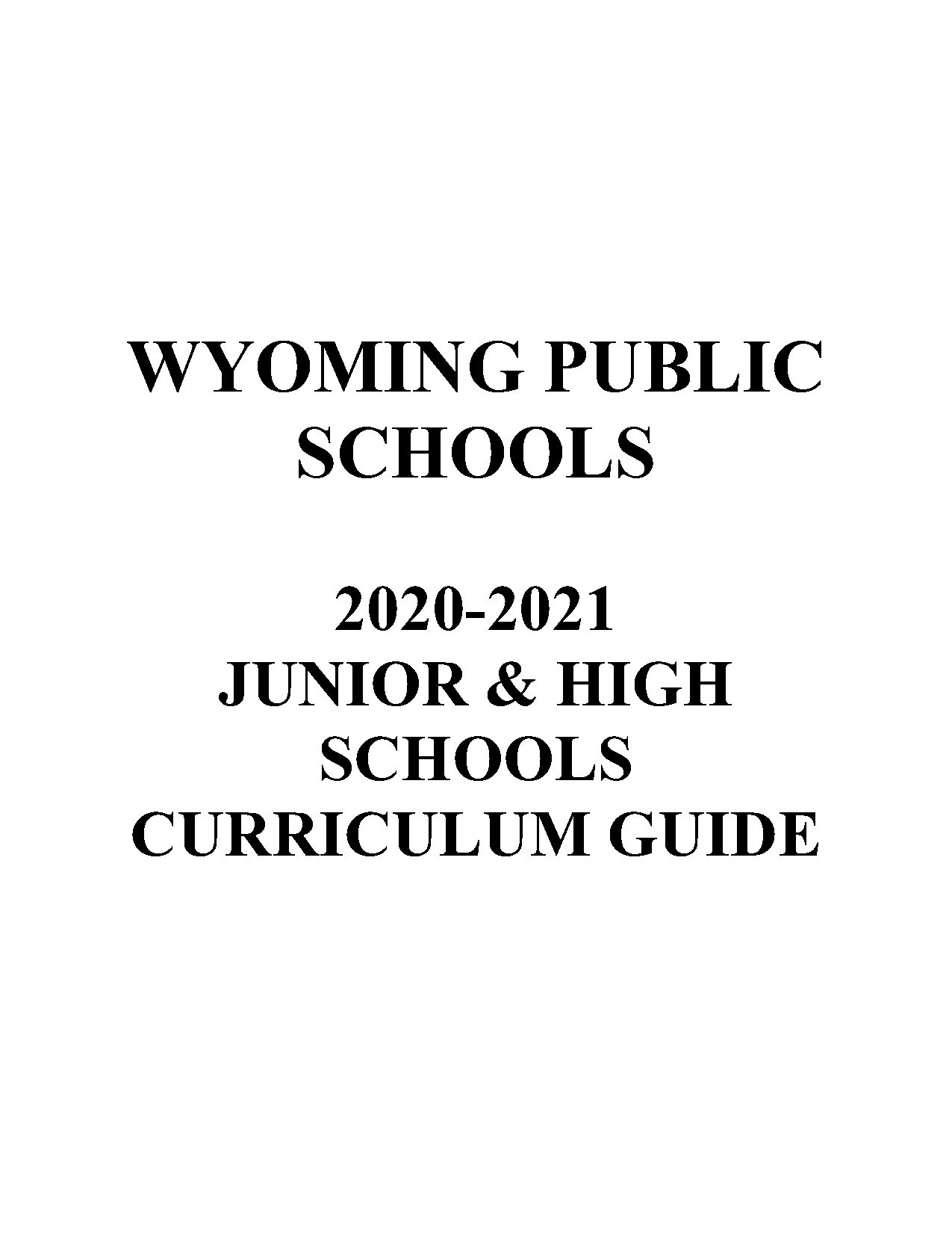 state of wyoming graduation requirements