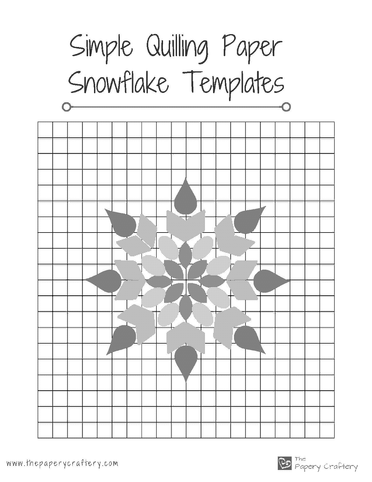 printable snowflake template free