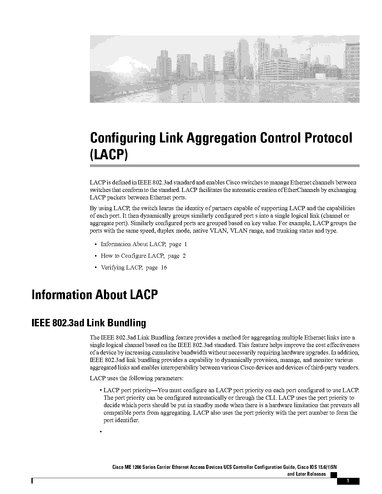 lacp link aggregation control protocol