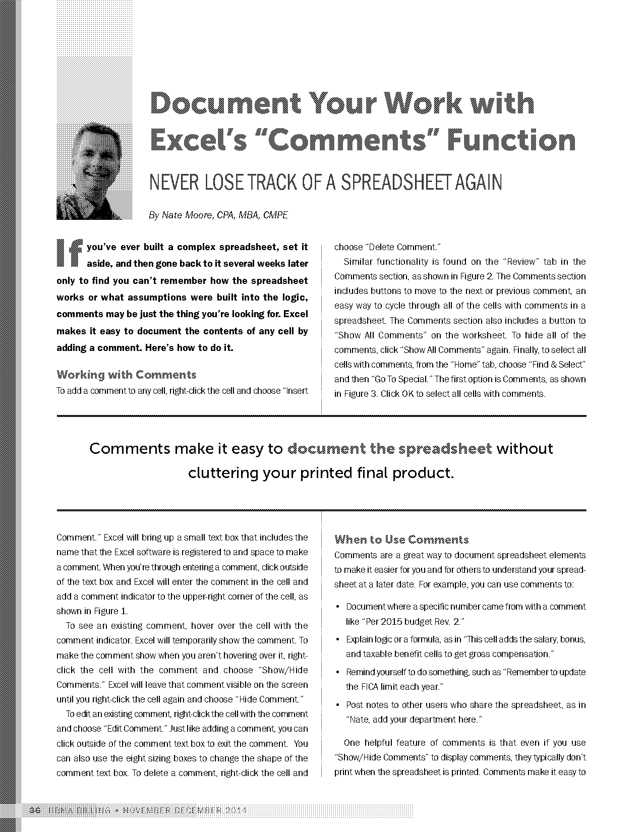 how do i print an excel spreadsheet with comments showing