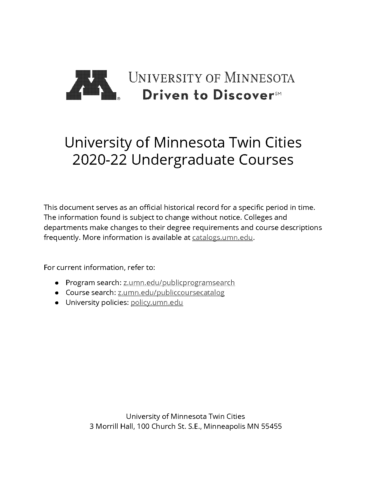 requirements for a marketing major umn