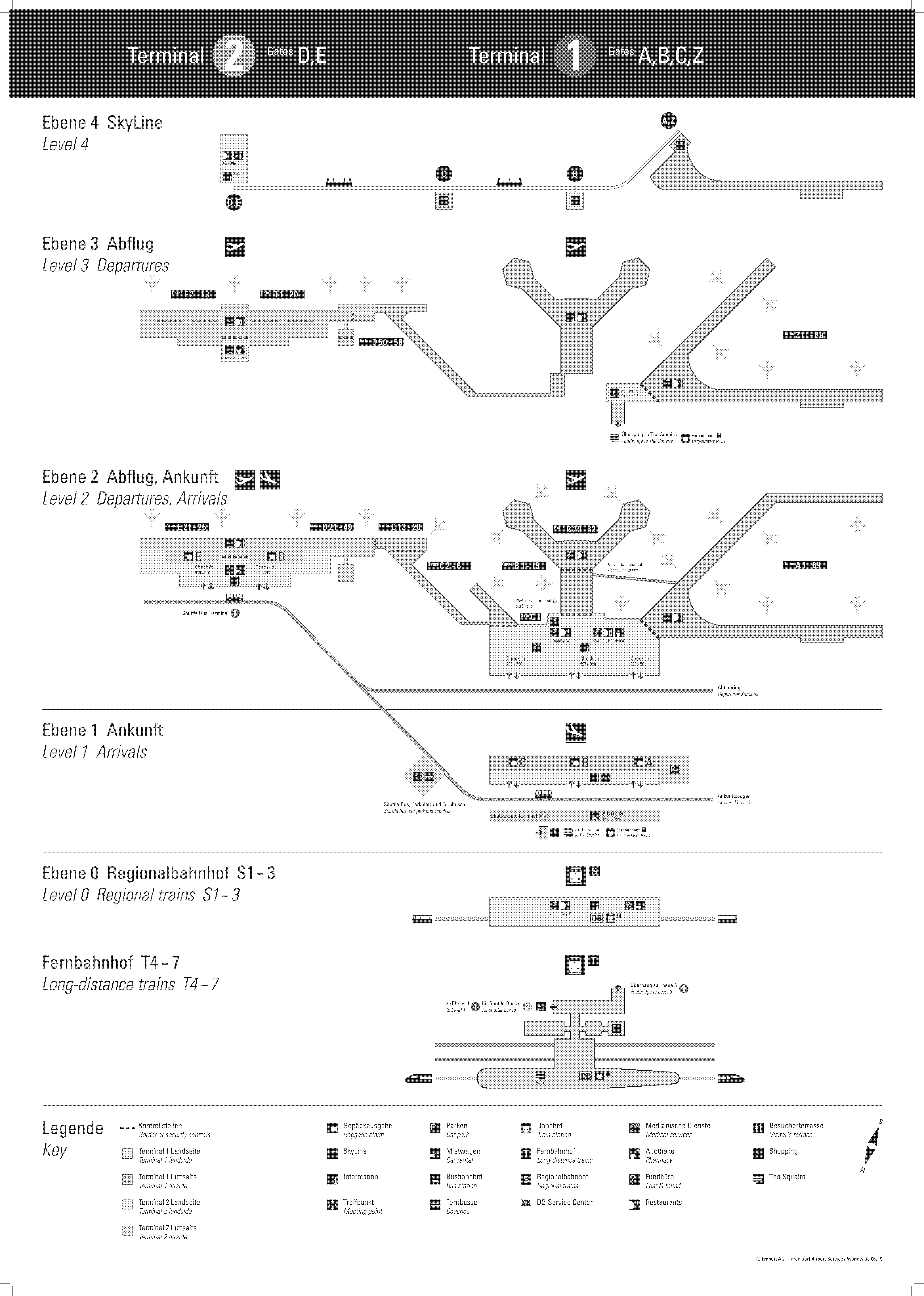 frankfurt fra airport terminal map