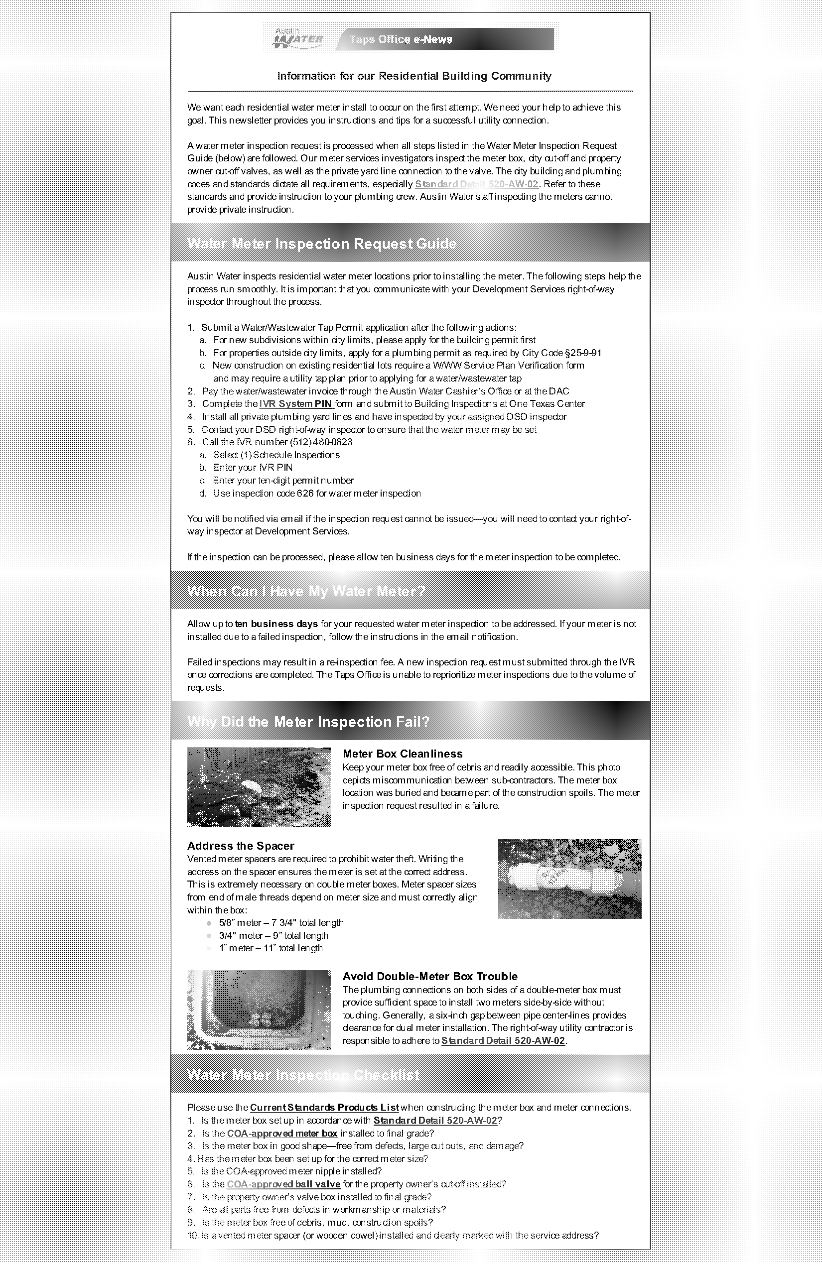 city of austin water meter application