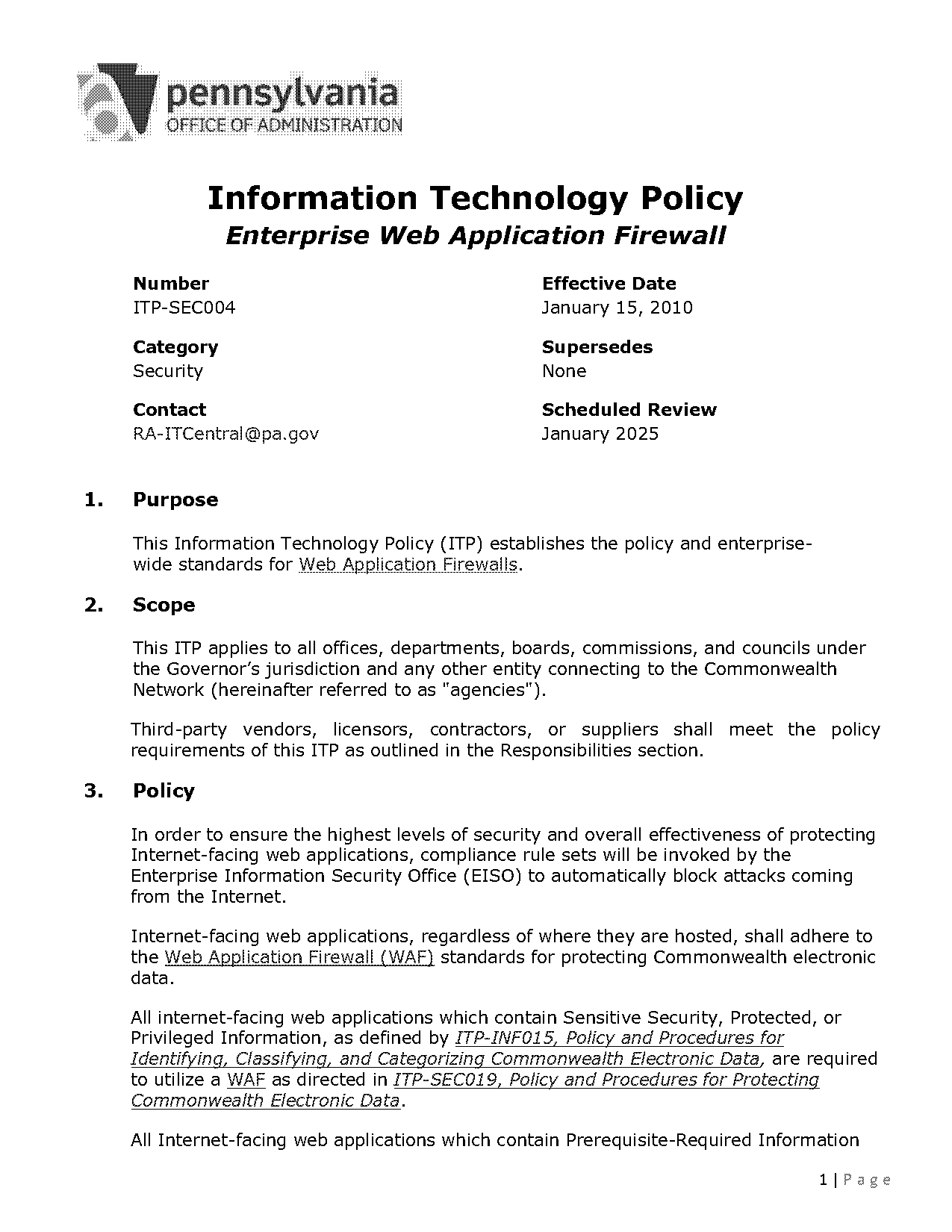 firewall policy document examples