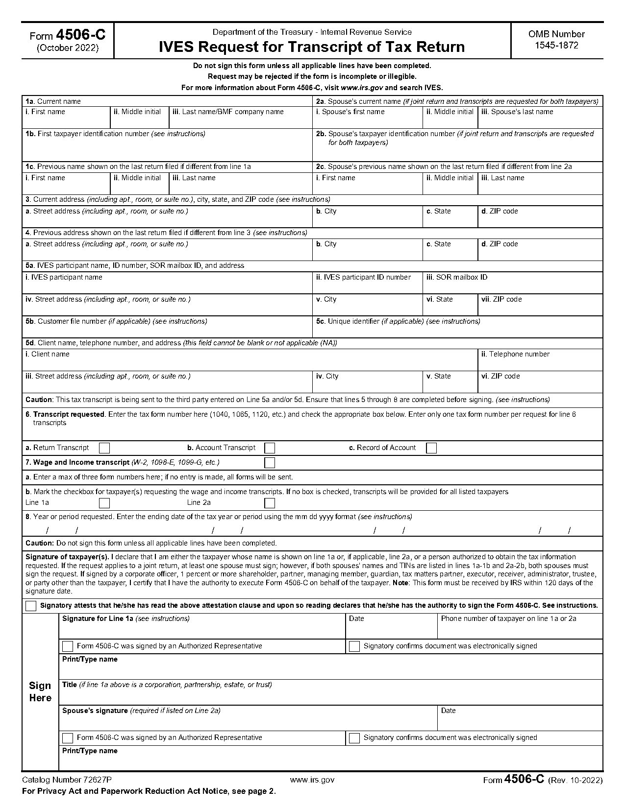 account transcript vs return transcript