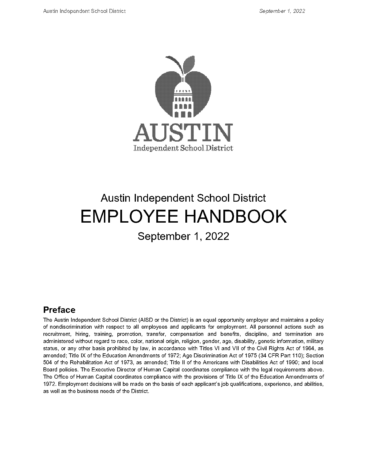 austin isd teacher contract