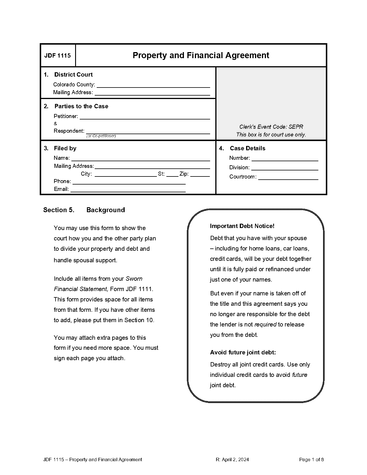 debt settlement agreement between two private parties